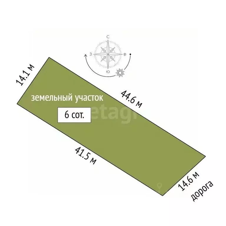 Участок в Крым, Симферопольский район, Добровское с/пос, с. Заречное ... - Фото 2