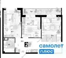 2-комнатная квартира: Краснодар, улица Константина Гондаря, 93 (63.1 ... - Фото 0