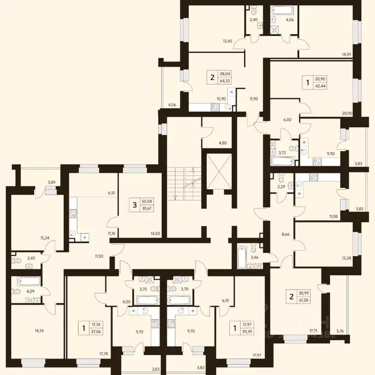 3-к кв. Башкортостан, Уфа ул. Ахметова, 296/2 (81.67 м) - Фото 2