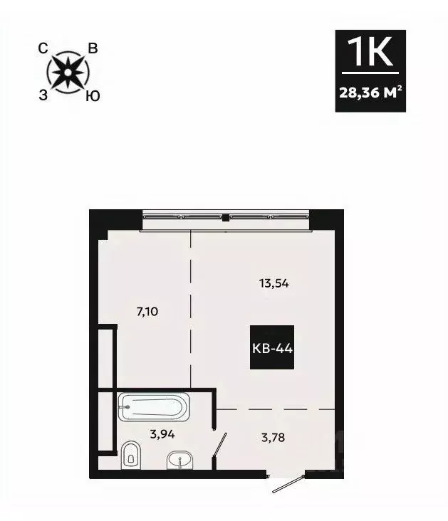 1-к кв. Хабаровский край, Хабаровск Минометный проезд (28.36 м) - Фото 0