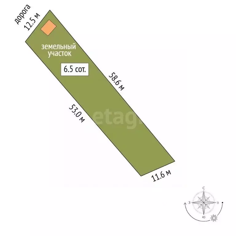 Участок в Башкортостан, Стерлитамак Вишенка СНТ,  (6.49 сот.) - Фото 1