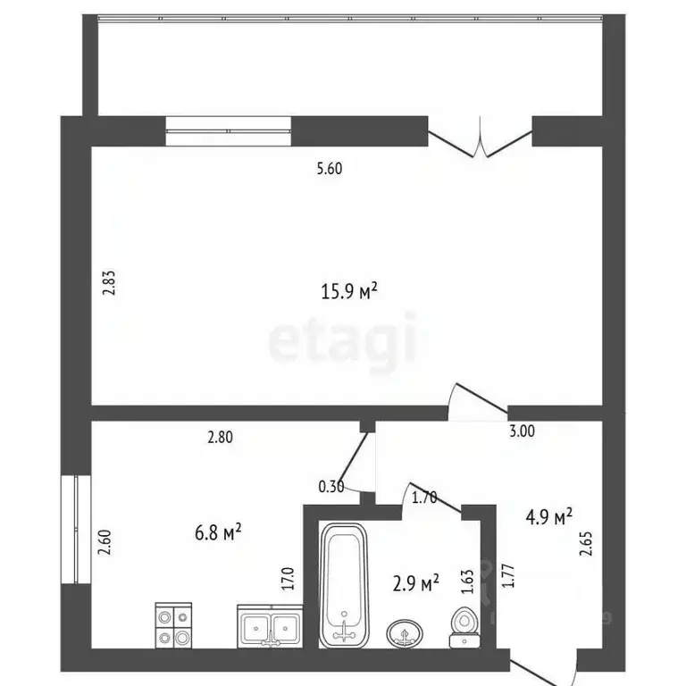 1-к кв. Хабаровский край, Хабаровск ул. Уборевича, 68 (32.7 м) - Фото 2