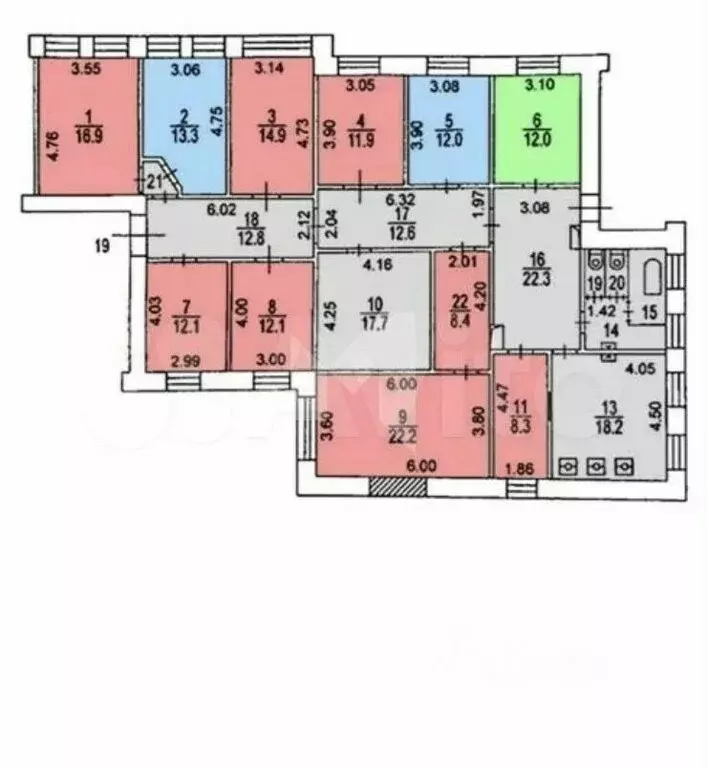 6-комнатная квартира: Москва, Мясницкая улица, 15 (241 м) - Фото 1