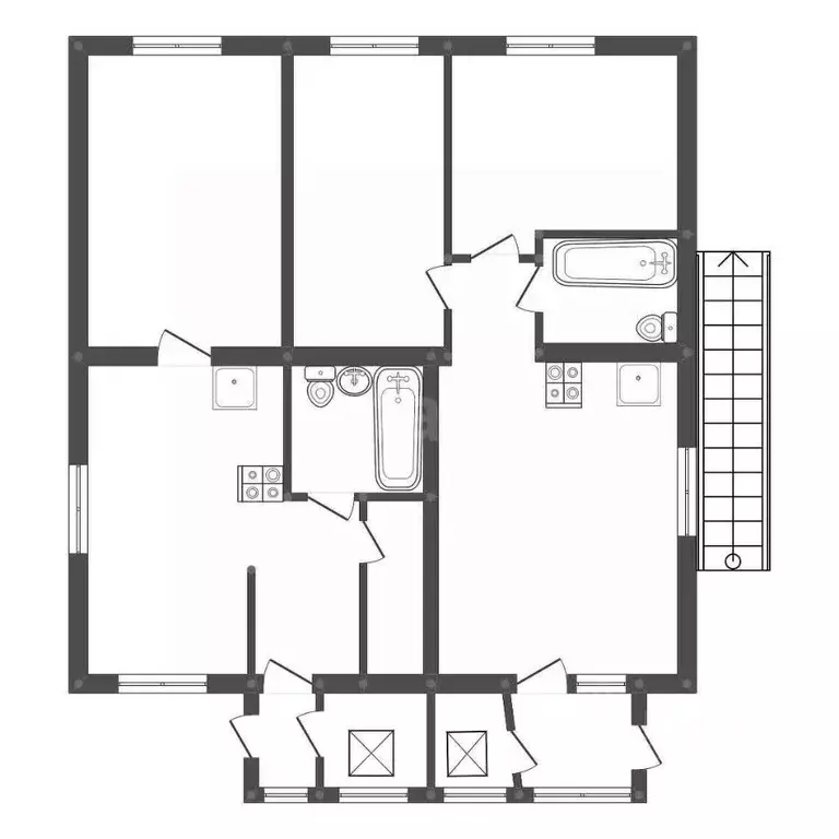 Дом в Амурская область, Свободный ул. 40 лет Октября, 57 (247 м) - Фото 1