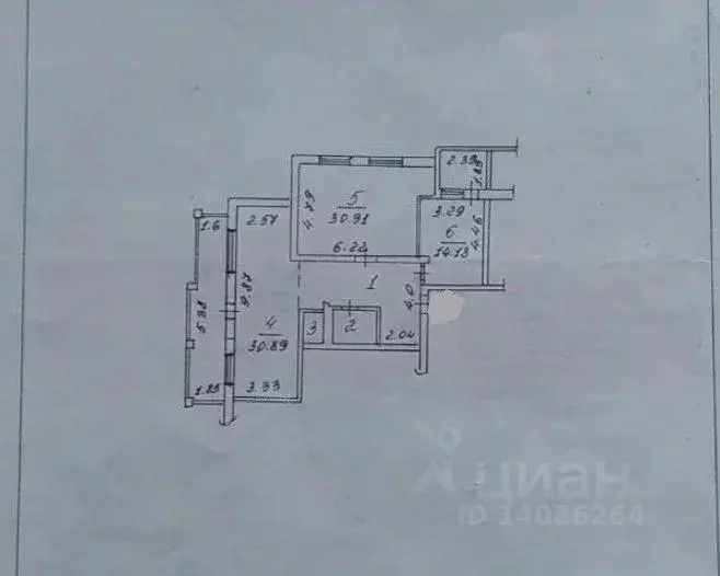3-к кв. Белгородская область, Старый Оскол Зеленый Лог мкр, 4 (108.0 ... - Фото 2