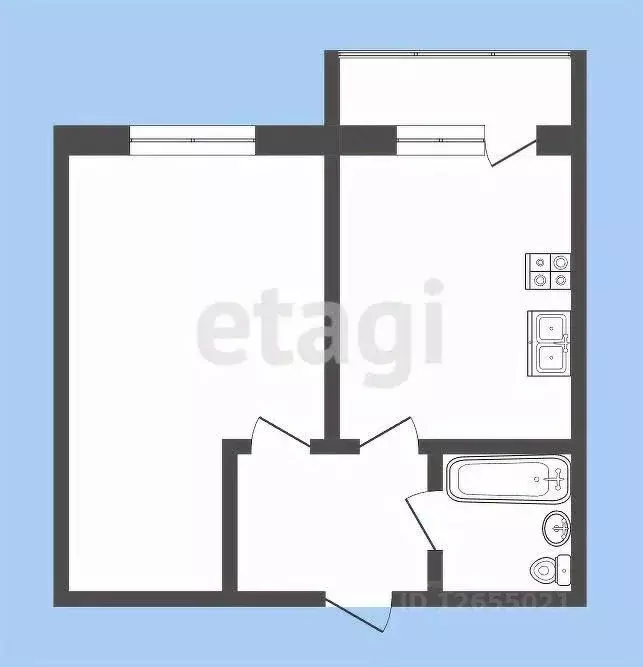 1-к кв. Костромская область, Кострома ул. Евгения Ермакова, 7 (42.0 м) - Фото 1