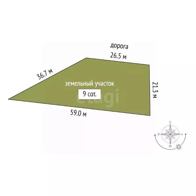 Участок в Костромская область, Костромской район, с. Сущево Поселковая ... - Фото 2