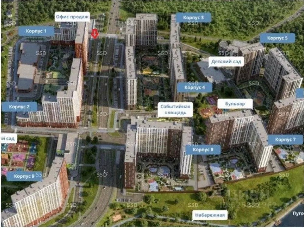 Торговая площадь в Московская область, Ленинский городской округ, д. ... - Фото 1