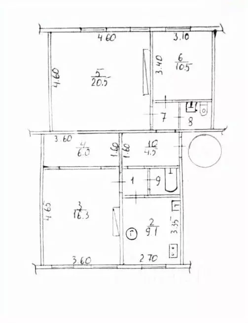 3-к кв. Крым, Симферополь ул. Хромченко, 23/5 (73.8 м) - Фото 1