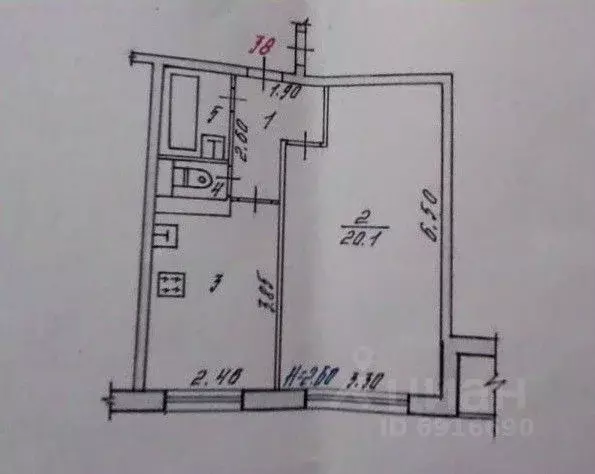 1-к кв. Волгоградская область, Волгоград ул. Елисеева, 15 (36.1 м) - Фото 1