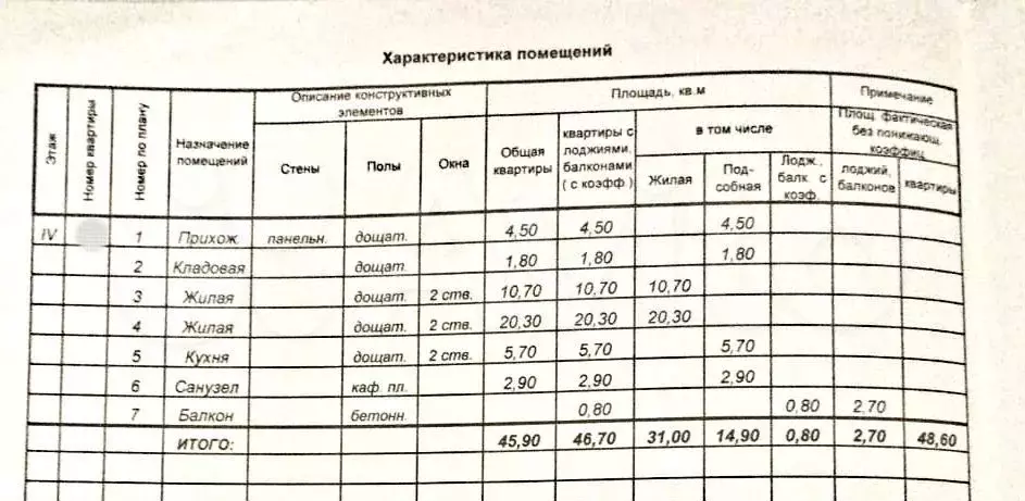 2-к. квартира, 46,7 м, 4/5 эт. - Фото 0