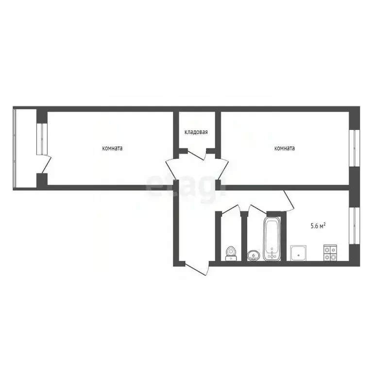 2-к кв. Саратовская область, Балашовский район, с. Пады ул. Санаторий, ... - Фото 2