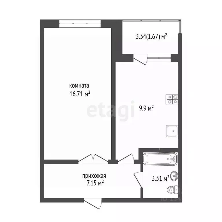 1-к кв. Марий Эл, Йошкар-Ола бул. 70-летия Победы в Великой ... - Фото 1