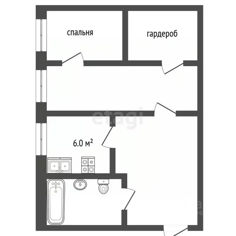 2-к кв. Московская область, Люберцы ул. Космонавтов, 10 (43.0 м) - Фото 1