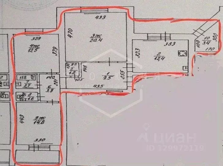 3-к кв. Калининградская область, Калининград Тихорецкая ул., 12 (82.6 ... - Фото 1