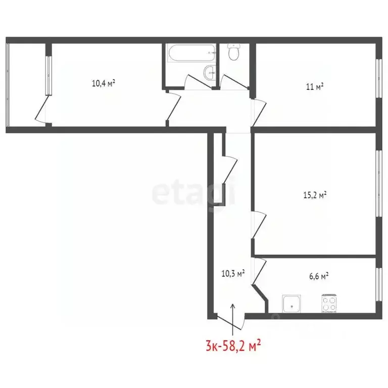 Комната Свердловская область, Екатеринбург ул. Амундсена, 66 (21.4 м) - Фото 2