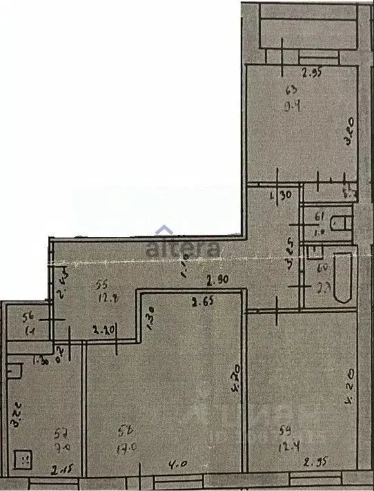 3-к кв. Татарстан, Казань ул. Сафиуллина, 26 (64.0 м) - Фото 2