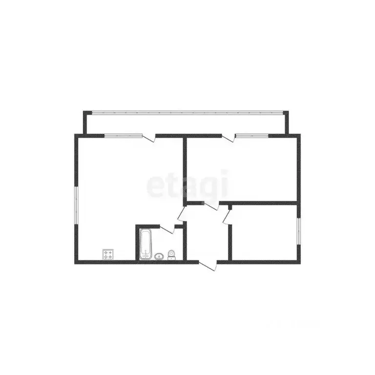 2-к кв. Курганская область, Курган ул. Савельева, 42 (61.4 м) - Фото 2