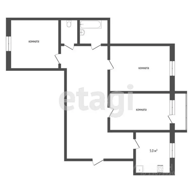 3-к кв. Ярославская область, Ярославль просп. Фрунзе, 61 (55.0 м) - Фото 2