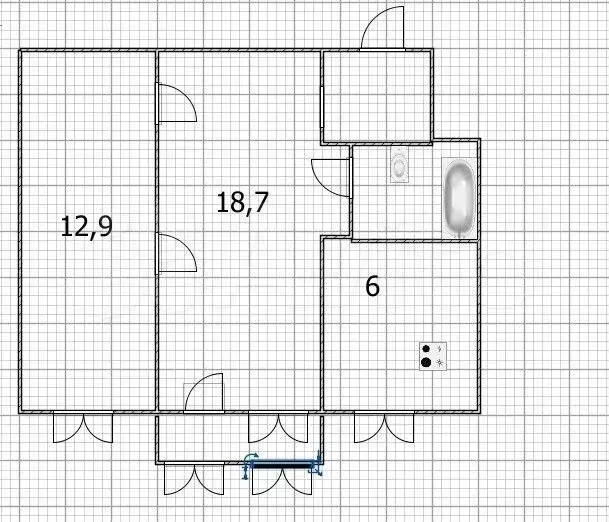 2-к. квартира, 45 м, 4/5 эт. - Фото 1