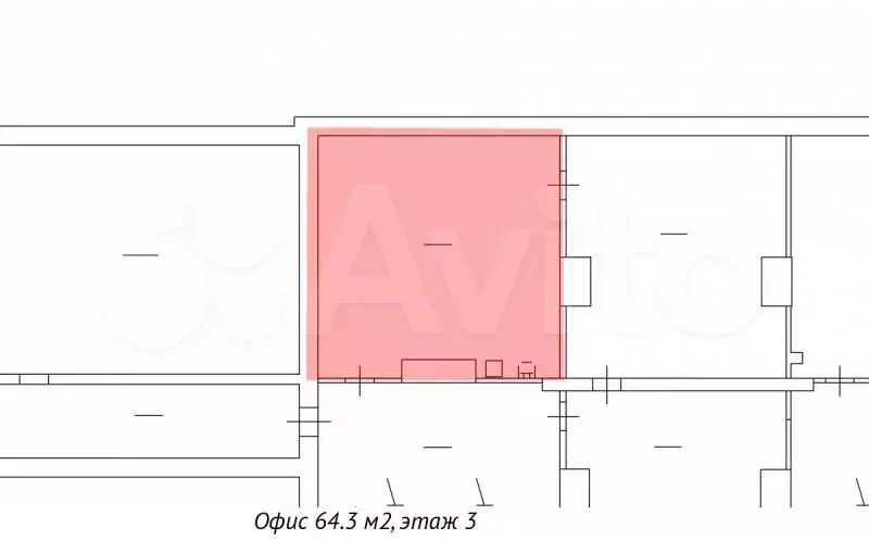 Аренда офиса 64 м2 - Фото 1