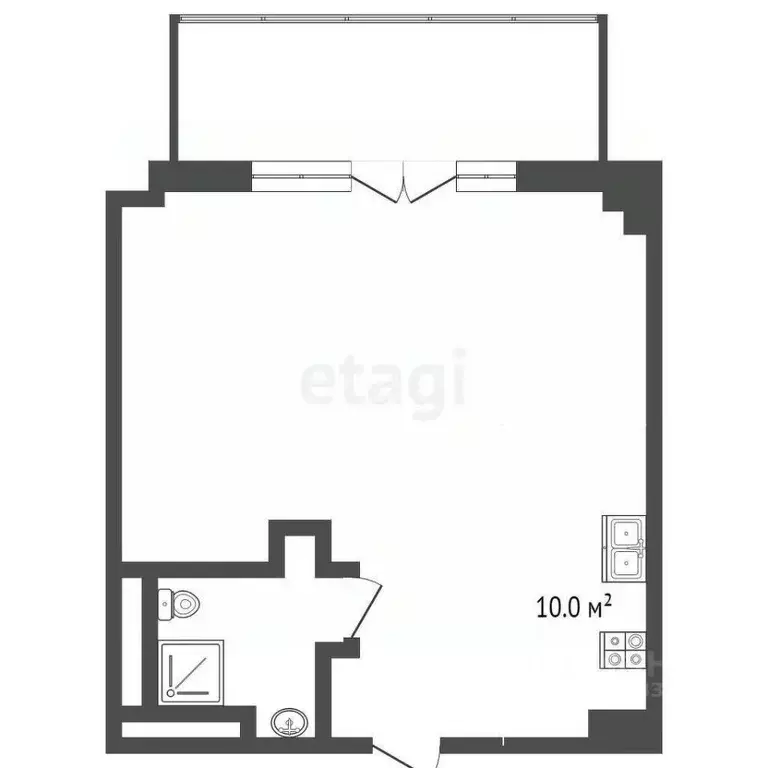 2-к кв. Крым, Ялта проезд Парковый, 8Д (40.7 м) - Фото 2