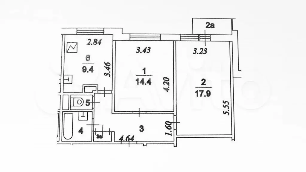 Комната 17,9 м в 2-к., 5/16 эт. - Фото 0