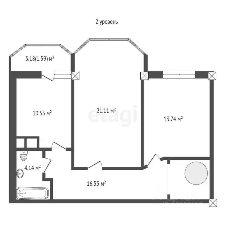 5-к кв. Севастополь ул. Тараса Шевченко, 26 (132.2 м) - Фото 2