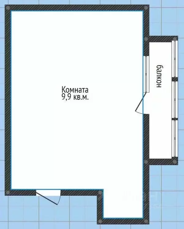 Комната Курганская область, Курган Краснодонская ул., 15 (9.9 м) - Фото 2