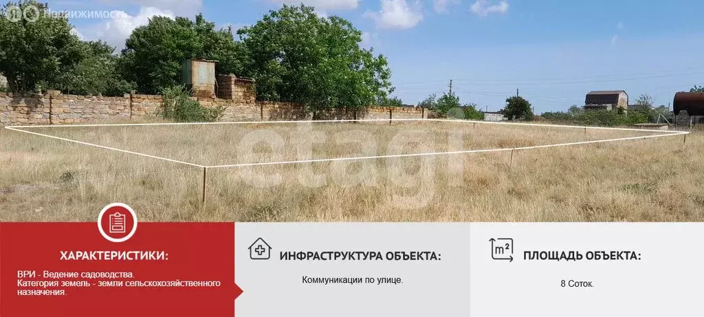 Участок в Сакский район, Суворовское сельское поселение, СНТ Мечта, ... - Фото 2