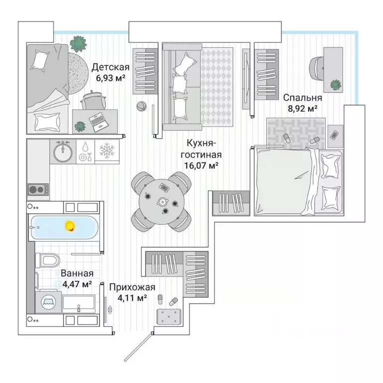 3-к кв. Приморский край, Владивосток ул. Нейбута (41.0 м) - Фото 1