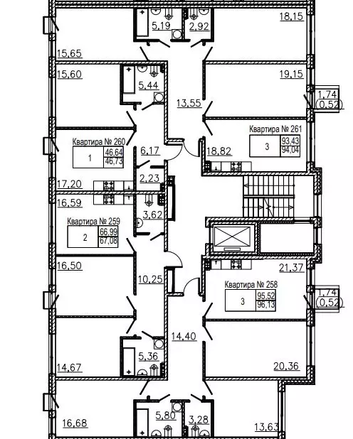 3-к кв. Санкт-Петербург ул. Чапаева, 17к2 (96.7 м) - Фото 1