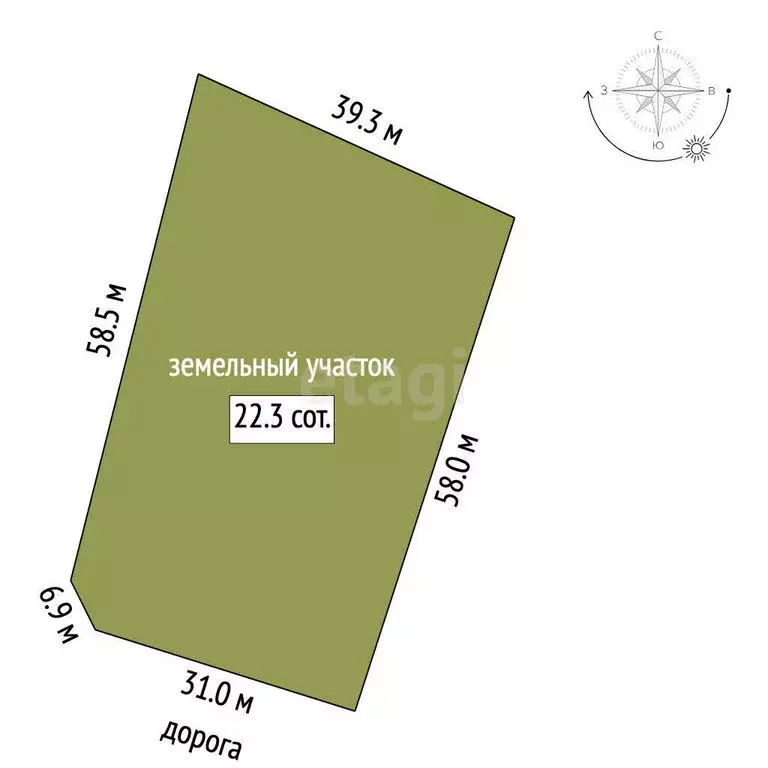 Участок в Тюменская область, Тобольский муниципальный округ, село ... - Фото 1