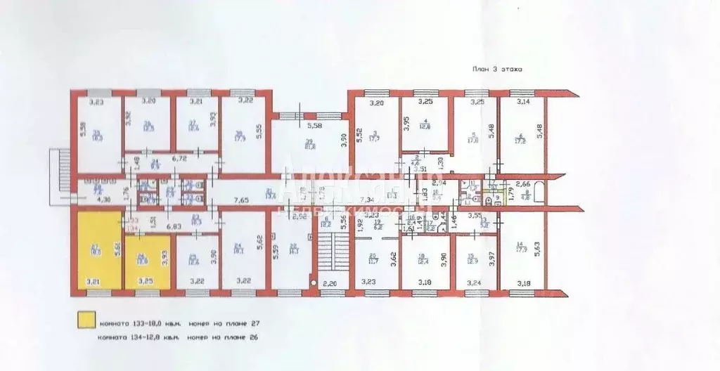 Комната Ленинградская область, Выборг ул. Данилова, 1 (33.0 м) - Фото 1