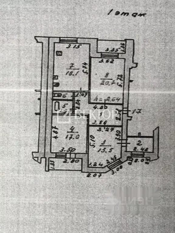 3-к кв. Ивановская область, Иваново Педагогический пер., 4 (93.7 м) - Фото 2