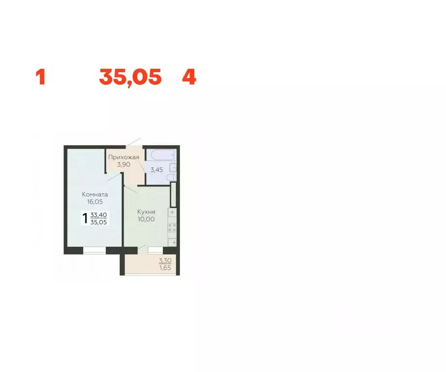 1-к кв. Ленинградская область, Всеволожск Южный мкр, Радужный жилой ... - Фото 1