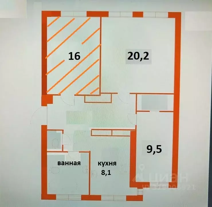 Комната Ленинградская область, Гатчина Красноармейский просп., 15 ... - Фото 2