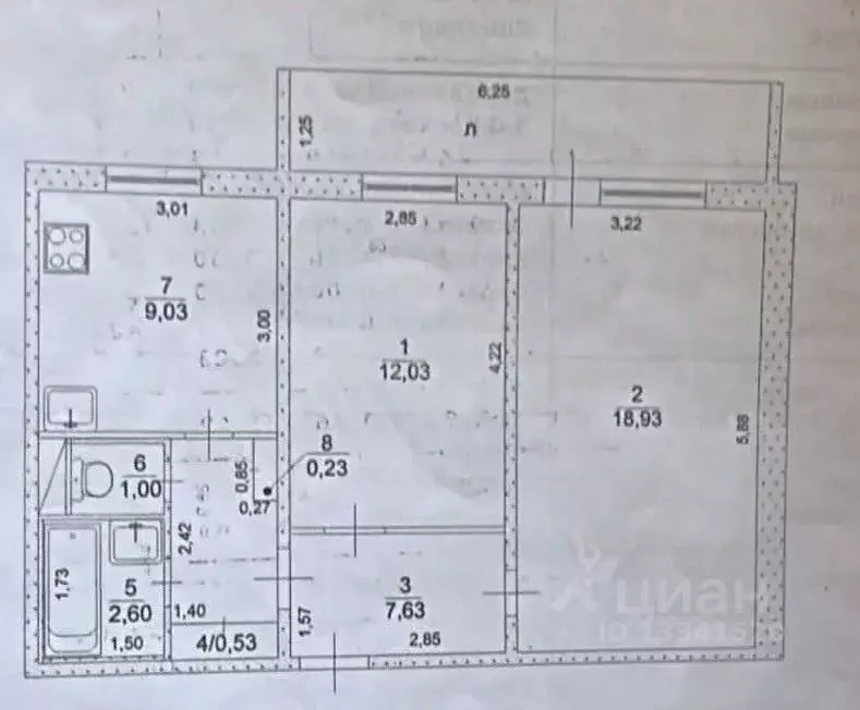 2-к кв. Ульяновская область, Ульяновск просп. Ленинского Комсомола, 11 ... - Фото 2