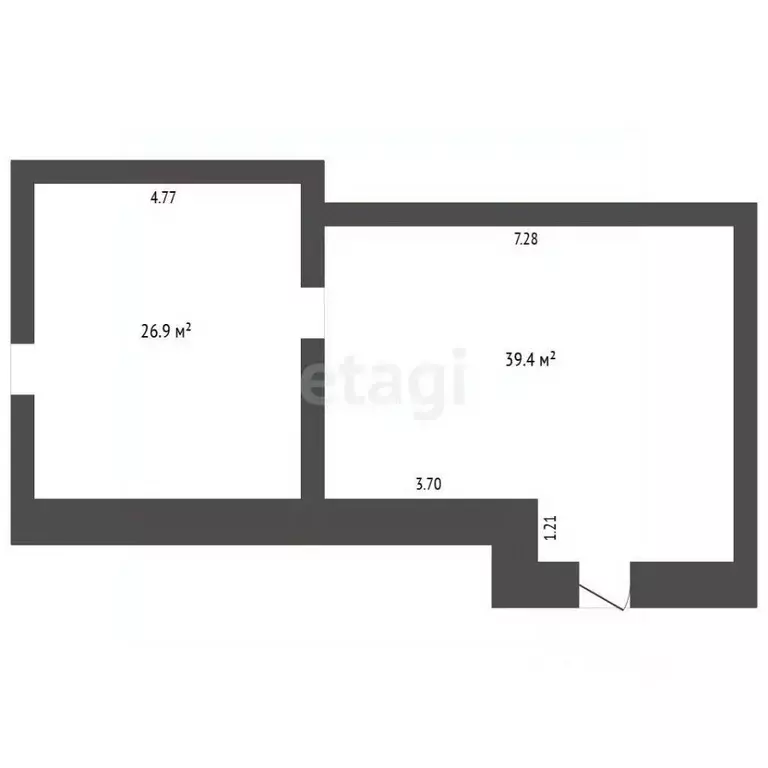 Офис в Ханты-Мансийский АО, Ханты-Мансийск ул. Чехова, 27а (66 м) - Фото 2