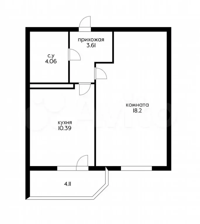 1-к. квартира, 40 м, 6/16 эт. - Фото 0