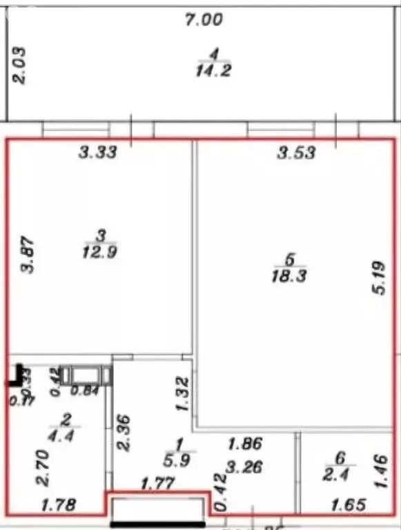 1-комнатная квартира: Анапа, Симферопольское шоссе, 58к3 (61 м) - Фото 1