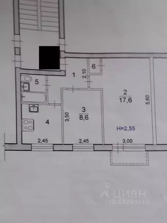 2-к кв. Волгоградская область, Волгоград ул. Лавочкина, 8 (41.2 м) - Фото 1