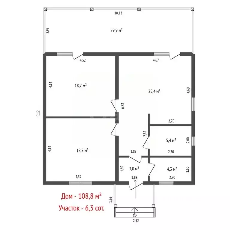 Дом в Свердловская область, Белоярский муниципальный округ, д. Гусева ... - Фото 2