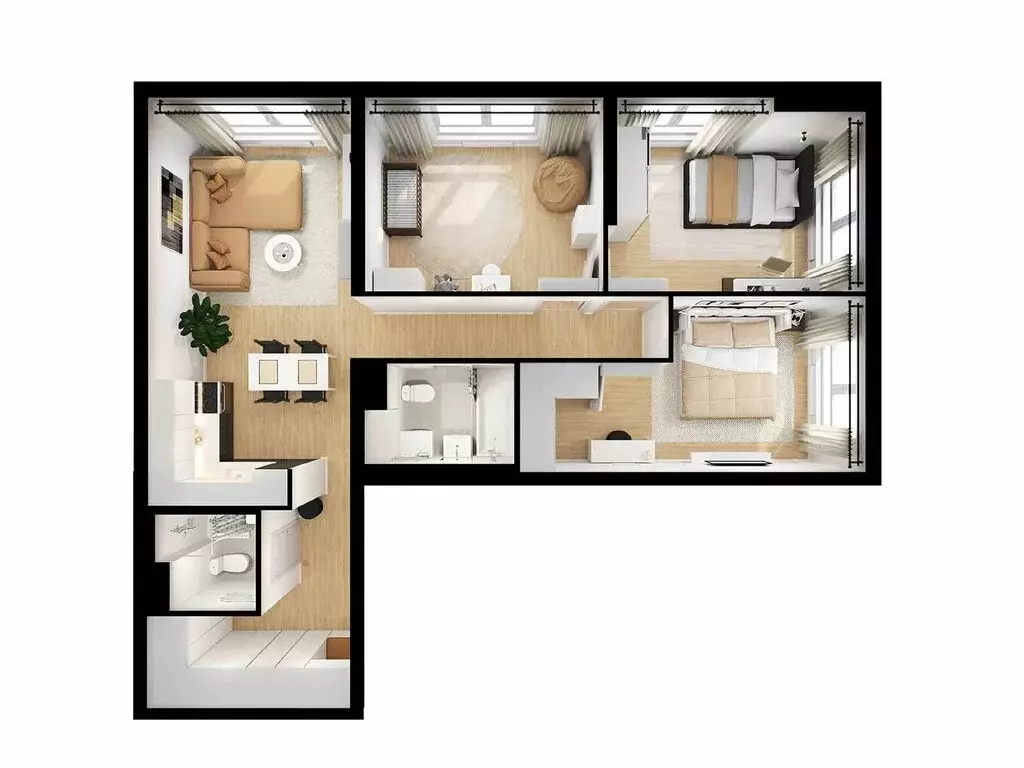 3-комнатная квартира: Мытищи, Юбилейная улица, 18 (80.9 м) - Фото 1