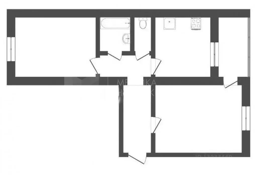 2-к кв. Тюменская область, Тюмень Амурская ул., 68 (49.0 м) - Фото 1