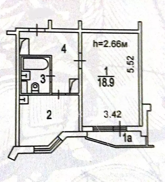 1-к кв. Москва ул. Недорубова, 5 (38.7 м) - Фото 1