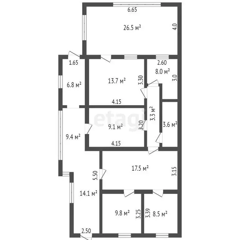6-комнатная квартира: Изобильное, Новая улица, 72 (145 м) - Фото 1