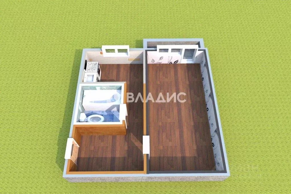 1-к кв. Иркутская область, Ангарск 7-й мкр, 9 (32.9 м) - Фото 2