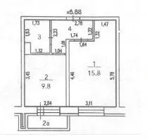 Аукцион: 1-к. квартира, 33,6 м, 1/5 эт. - Фото 0