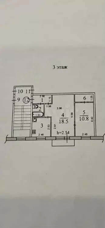 2-к. квартира, 43,9 м, 3/4 эт. - Фото 0